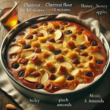 Chestnut Cake with Fruit